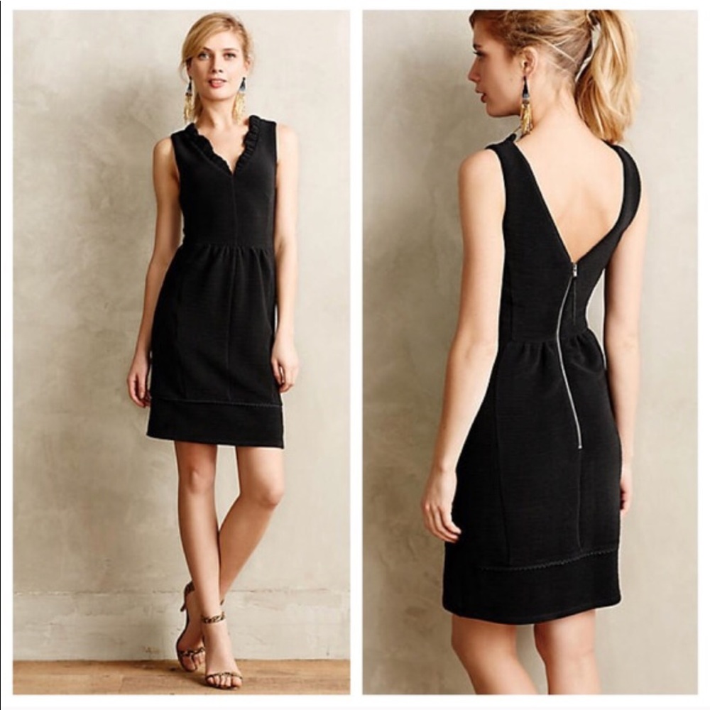 Anthro ‘RUFFLED OTTOMAN DRESS’